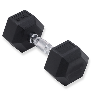 하디로어 프리미엄 육각 덤벨 헬스장 아령, 9kg, 1개