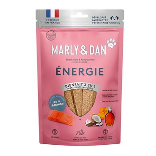 艾爾發寵物 MARLY&DAN 瑪麗與丹 80g 美味酥脆 呵護腸胃 隨時獎勵愛犬 增進情感, 1個, 能量補充 (鮭魚厚片), 鮭魚