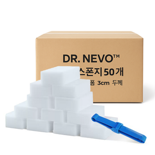 Dr. Nevo 강력한 오염 제거 매직블럭 중형 50매+클립 세트, 1개