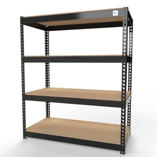 울트라랙 3단 4단 5단 블랙 앵글 철제선반 무볼트 조립식 선반 베란다 펜트리 선반장 창고 수납 다용도, 4단   1100   300   1500, 1개