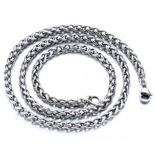 316L鈦鋼龍骨鍊項鍊 45-80cm 啞光銀色
