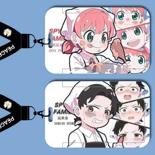 間諜家家酒 角色悠遊卡套 學生公交卡套 識別證套, 1個, 黑色,不帶掛繩單卡套