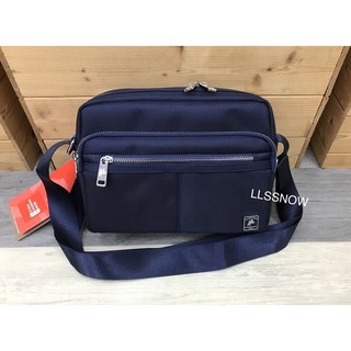 SANDIA POLO 厚磅多格層質感尼龍側背包 斜背包 男用包包 尼龍側背包, 藍色 (SP1018-8-50)