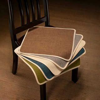 椅子墊 榻榻米 打坐墊 坐墊 靠墊 飄窗墊 涼墊 簡約亞麻坐墊四季通用純色百搭防滑便攜方形復古中式