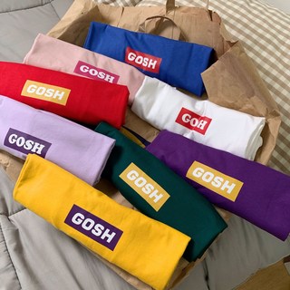 情侶裝 潮T 班服 情侶t 純棉短t 台灣製造 彩格框GOSH 短袖【Y0882-48】快速出貨 班服