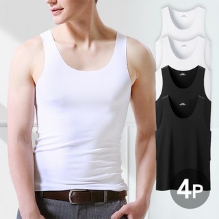 위크무드 남자 티안나는 에어핏 라운드 무봉제 심리스 런닝 4장세트