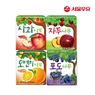 서울우유 사과나무+자두나무, 48개, 120ml