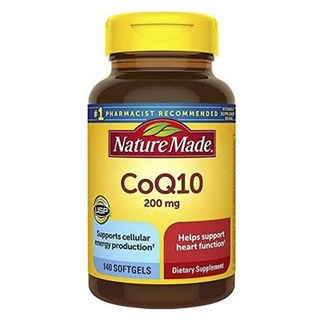 Nature Made 萊萃美 CoQ10 200 毫克他汀類用戶軟膠囊, 140顆, 1個
