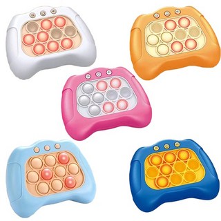 푸쉬팝 버블 뮤직 게임기 라이트 음악 4가지 모드 팝잇 피젯, 1개