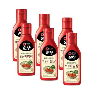 청정원순창 만능비빔장 튜브형, 300g, 6개