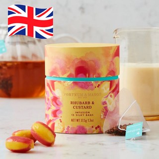 15티백 1개 37.5g 포트넘앤메이슨 루바브 앤 커스터드 인퓨전 허브티 Fortnumandmason, 15개입