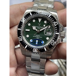 Valentino Coupeau 范倫鐵諾 陶瓷框綠面 100M潛水錶 藍寶石鏡面