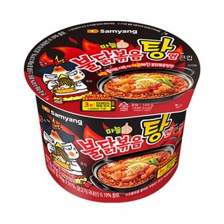 삼양 불닭볶음탕면 큰컵 120g, 6개