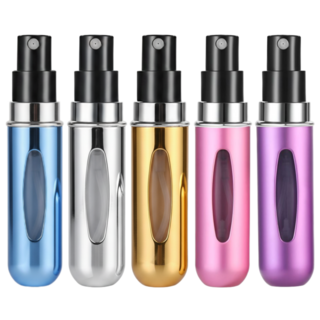 포틀리 휴대용 향수공병 5종 세트, 1개, 핑크+골드+블루+실버+퍼플