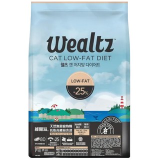 Wealtz 維爾滋 天然無穀貓糧 高肉類蛋白 貓飼料, 1個, 維爾滋 低脂高纖貓食譜1.2kg