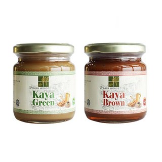 카야하우스 프리미엄 카야잼 240g 2병 (그린+브라운), 2개