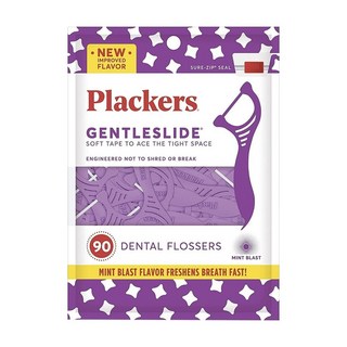 易油網 美國 Plackers 派樂絲牙線棒 (75支/150支/300支) 牙線 牙籤 薄荷, 1個, 紫色柔滑柔滑扁線90支