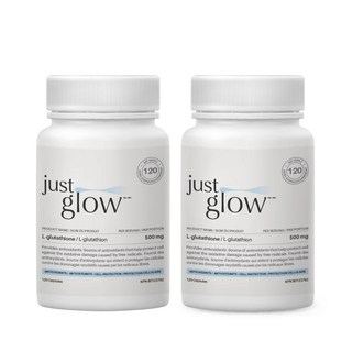 저스트글로우 퓨어 L-글루타치온 500mg, 2개, 120정