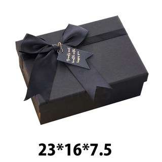 紳士黑禮物盒 - 美肌拉娜方形禮物盒 生日/情人節/紀念日禮物盒, 1個