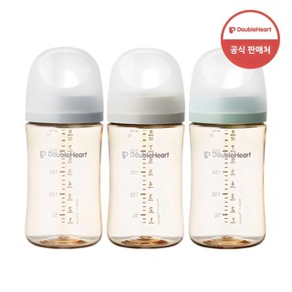 더블하트 모유실감 3세대 트리플팩 240ml(모먼트), 혼합색상, 240ml, 3개