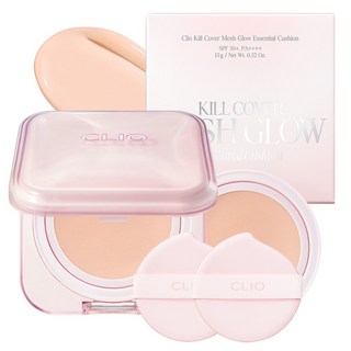 [한정기획] 클리오 킬커버 메쉬 글로우 에센셜 쿠션 기획세트 [본품+리필]+퍼프 2매, 21C 란제리, 1개