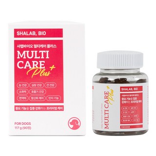 샤랩바이오 강아지 종합영양제 멀티케어 비타민 간식 영양 관절 피부 눈 기관지 심장 간 안정, 1개, 심장/간, 90정