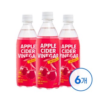 클룹 애사비소다 타트체리 500ml 6입, 6개