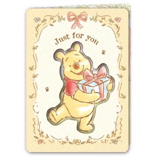 迪士尼 窗口萬用卡片 生日卡 米奇米妮 維尼 史迪奇 杯麵 心意卡片 萬用卡 禮物卡 感謝卡 祝福卡 醜Y頭, 1個, 維尼/DPFD-61205