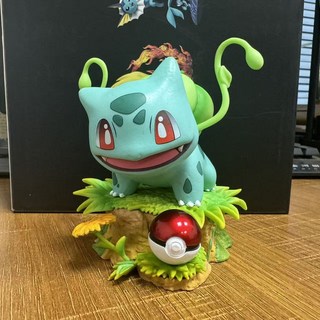 新款寶可夢精靈妙蛙種子盒裝手辦二次元周邊擺件場景模型, 1個, 妙蛙種子