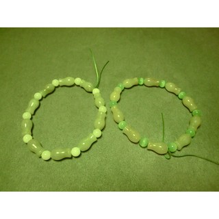 坤騰國際 佘太翠內蒙古翡翠玉石散珠手鍊，天然綠色硬玉圓珠，佘太翠玉石串珠手鍊