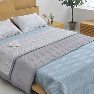 [신개념]수팍 3D 통풍매쉬 + 냉감매트 침대 여름 쿨매트, 그레이