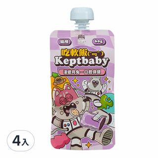 COUCH POTATO 沙發馬鈴薯 吃軟飯貓咪主食餐包, 漫遊月兔, 60g, 1入, 4包