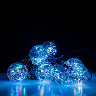 홈트너 크리스마스 트리전구 감성조명 LED 볼큐빅 G50(10구) 혼합컬러, 1개