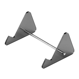 쓰임새 키보드 거치대 보관함 진열대 정리 아크릴, 1개, 블랙 1단