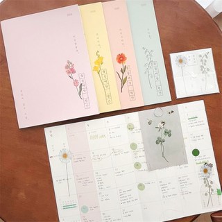 빅조이 2026 꽃 월간다이어리 업무일지, 은방울