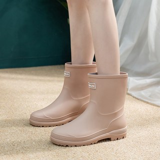 여성용 트렌디 외출용 레인부츠