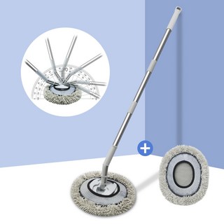 Shipshape 차량용 착 세차밀대 긴 손잡이 차 밀대 자동차 전용 밀대 손상 방지 세차 브러시 청소 도구 차량 청소 기구, 1개, 그레이(추가걸레1개)