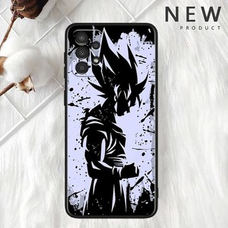 드래곤볼 삼성 갤럭시 케이스 핸드폰 아트용 드래곤 볼 베지타 블랙 소프트 휴대폰 케이스 A73 A72 A54 A53 A52S A34 A33 A32 A24 A23