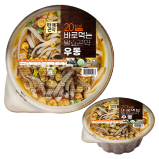 국물까지 다먹어도 85kcal 바로먹는 발효곤약 우동, 2개, 350g