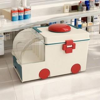 제니샵 상비약 보관함 구급차 약상자, 1개