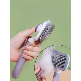 [자극없는 케어] 애견브러쉬 안아픈 마사지 단모용 빗, 27. 레몬 옐로우 11개 빗살 양면