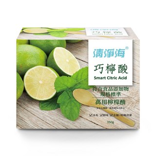 清淨海 巧檸酸 食品等級 350g 清潔水垢、皂垢、鹼性污垢、去除異味 居家清潔好幫手, 1盒