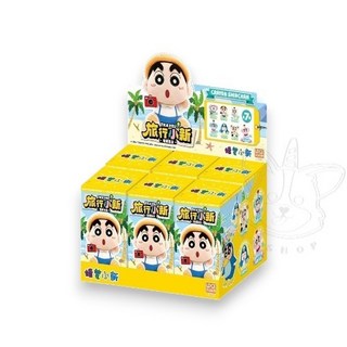 M.M小舖 蠟筆小新 旅行毛絨盲盒 小新旅行玩偶 毛絨公仔 盲抽盲盒 一中盒6入, 1個, 一中盒(請下標6次) Y1006