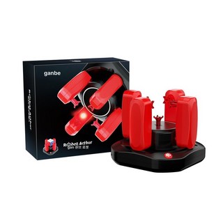 GAN 큐브 로봇 스피드 훈련 퍼즐 자동 선물 취미 지능형 스마트, 1개, 로봇 2세대 레드 앤 블랙