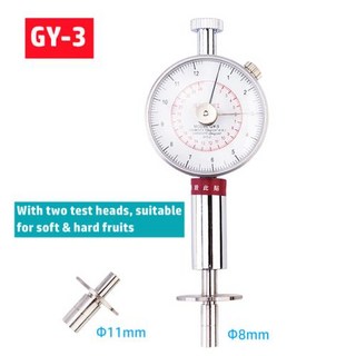 과일 사과 휴대용 경도 GY-1 경도계 포인터 과일 시험기 GY-2 과일 경도계 배 GY-3 바나나 강철 경도계, 2) GY-3, 1개