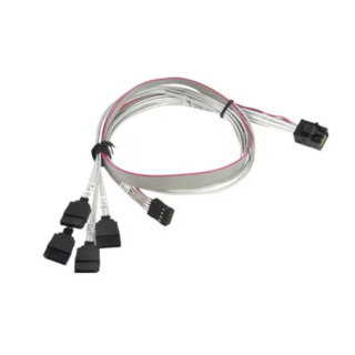 SATA排線 多接口扁平線設計 電腦硬碟SSD連接線, 1個, 50/50cm