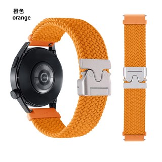 갤럭시 워치 호환 나일론 조절식 밴드 시리즈 4 5 6 7용 20MM, 1개, 10#오렌지