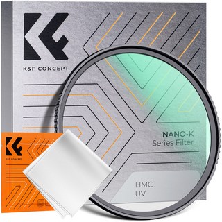 K&F CONCEPT 슬림 다층 코팅 MCUV 카메라 필터, 72mm, K시리즈, 1개