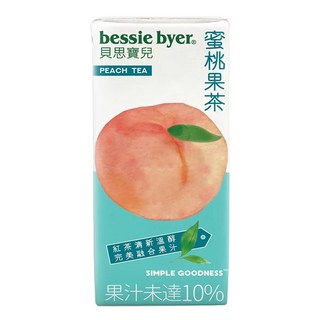 貝思寶兒 檸檬紅茶 蜜桃果茶 330毫升, 1個, 蜜桃果茶一罐