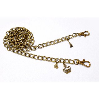 【綺綺愛編織】古銅色鏈條 鏈子 鐵鏈 寬度11MM / 7MM 古銅色包包鍊子 包包鍊條 手工布藝DIY 五金屬配件, 1個, 寬度7MM,長度115公分-1條